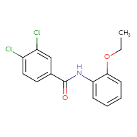 Chemical structure of 3,4-dichloro-N-(2-ethoxyphenyl)benzamide - CSSB00046152192