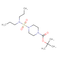 Chemical structure of tert-butyl 4-(dipropylsulfamoyl)piperazine-1-carboxylate - CSSB00050093890