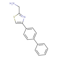 Chemical structure of 1-(4-{[1,1'-biphenyl]-4-yl}-1,3-thiazol-2-yl)methanamine - CSSB00000684615