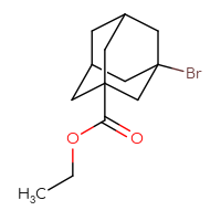 Chemical structure of ethyl 3-bromoadamantane-1-carboxylate - CSSB00009811851