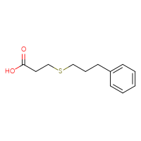 Chemical structure of 3-[(3-phenylpropyl)sulfanyl]propanoic acid - CSSB00000174010