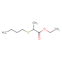 Chemical structure of ethyl 2-(butylsulfanyl)propanoate - CSSB00011537608