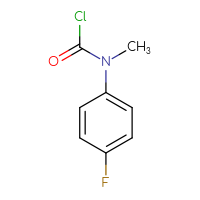 Chemical structure of N-(4-fluorophenyl)-N-methylcarbamoyl chloride - CSSB00000717392