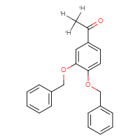 Chemical structure of 1-[3,4-bis(benzyloxy)phenyl](²H₃)ethan-1-one - CSSB00015302709