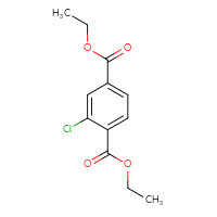 Chemical structure of 1,4-diethyl 2-chlorobenzene-1,4-dicarboxylate - CSSB02150182501