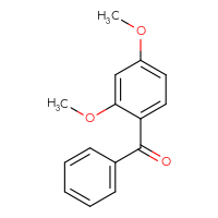 Chemical structure of (2,4-dimethoxyphenyl)(phenyl)methanone - CSSB00000387559