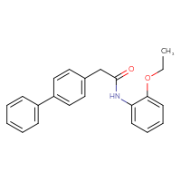 Chemical structure of 2-{[1,1'-biphenyl]-4-yl}-N-(2-ethoxyphenyl)acetamide - CSSB00026034958