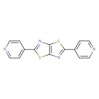 Chemical structure of 4-[5-(pyridin-4-yl)-[1,3]thiazolo[5,4-d][1,3]thiazol-2-yl]pyridine - CSSB06726396086