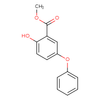 Chemical structure of methyl 2-hydroxy-5-phenoxybenzoate - CSSB00103755898