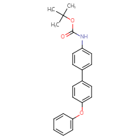 Chemical structure of tert-butyl N-{4'-phenoxy-[1,1'-biphenyl]-4-yl}carbamate - CSSB06583064037