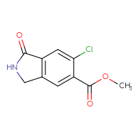 Chemical structure of methyl 6-chloro-1-oxo-2,3-dihydro-1H-isoindole-5-carboxylate - CSSB00010764805