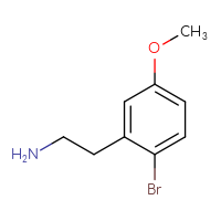 Chemical structure of 2-(2-bromo-5-methoxyphenyl)ethan-1-amine - CSSB00011289680