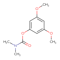 Chemical structure of 3,5-dimethoxyphenyl N,N-dimethylcarbamate - CSSB06946227026