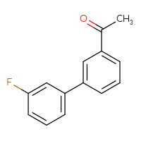 Chemical structure of 1-{3'-fluoro-[1,1'-biphenyl]-3-yl}ethan-1-one - CSSB00011400040
