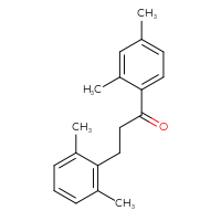 Chemical structure of 1-(2,4-dimethylphenyl)-3-(2,6-dimethylphenyl)propan-1-one - CSSB00020571506