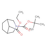 Chemical structure of 3-tert-butyl 8-ethyl 3-azabicyclo[3.2.1]octane-3,8-dicarboxylate - CSSB00053242232