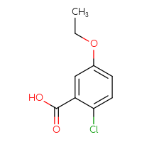 Chemical structure of 2-chloro-5-ethoxybenzoic acid - CSSB00014060743