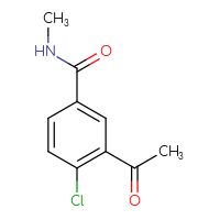 Chemical structure of 3-acetyl-4-chloro-N-methylbenzamide - CSSB21043407510