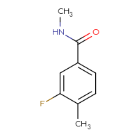 Chemical structure of 3-fluoro-N,4-dimethylbenzamide - CSSB00000223175