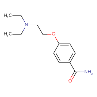 Chemical structure of 4-[2-(diethylamino)ethoxy]benzamide - CSSB00067364314