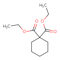 Chemical structure of 1,1-diethyl cyclohexane-1,1-dicarboxylate - CSSB00000297637