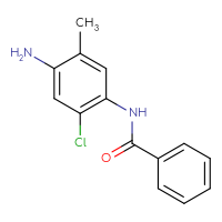 Chemical structure of N-(4-amino-2-chloro-5-methylphenyl)benzamide - CSSB00020677043