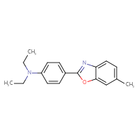 Chemical structure of N,N-diethyl-4-(6-methyl-1,3-benzoxazol-2-yl)aniline - CSSB21253046581