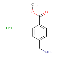 Chemical structure of methyl 4-(aminomethyl)benzoate hydrochloride - CSSB00000174876