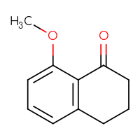 Chemical structure of 8-methoxy-1,2,3,4-tetrahydronaphthalen-1-one - CSSB00000077566