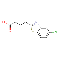 Chemical structure of 4-(5-chloro-1,3-benzothiazol-2-yl)butanoic acid - CSSB00011245482