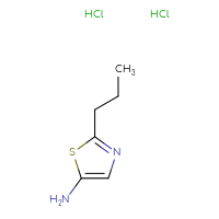 Chemical structure of 2-propyl-1,3-thiazol-5-amine dihydrochloride - CSSB00102946354
