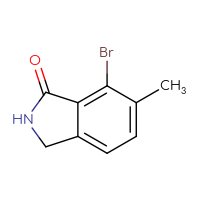 Chemical structure of 7-bromo-6-methyl-2,3-dihydro-1H-isoindol-1-one - CSSB00010764719
