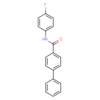 Chemical structure of N-(4-fluorophenyl)-[1,1'-biphenyl]-4-carboxamide - CSSB00046176963