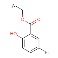 Chemical structure of ethyl 5-bromo-2-hydroxybenzoate - CSSB00000174078