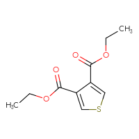 Chemical structure of 3,4-diethyl thiophene-3,4-dicarboxylate - CSSB00010688696