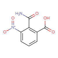 Chemical structure of 2-carbamoyl-3-nitrobenzoic acid - CSSB00000059659