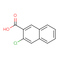 Chemical structure of 3-chloronaphthalene-2-carboxylic acid - CSSB00010003416