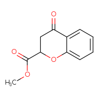 Chemical structure of methyl 4-oxo-3,4-dihydro-2H-1-benzopyran-2-carboxylate - CSSB00021628671