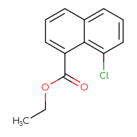 Chemical structure of ethyl 8-chloronaphthalene-1-carboxylate - CSSB00010153100