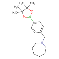Chemical structure of 1-{[4-(4,4,5,5-tetramethyl-1,3,2-dioxaborolan-2-yl)phenyl]methyl}azepane - CSSB00011830233