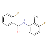 Chemical structure of 2-fluoro-N-(3-fluoro-2-methylphenyl)benzamide - CSSB00003202399