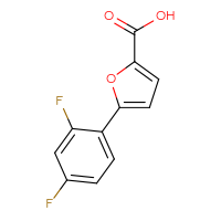 Chemical structure of 5-(2,4-difluorophenyl)furan-2-carboxylic acid - CSSB00011266198