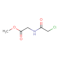 Chemical structure of methyl 2-(2-chloroacetamido)acetate - CSSB00000182966