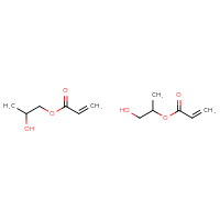 Chemical structure of 1-hydroxypropan-2-yl prop-2-enoate; 2-hydroxypropyl prop-2-enoate - CSSB21262839555