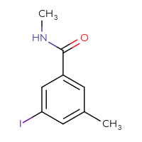 Chemical structure of 3-iodo-N,5-dimethylbenzamide - CSSB01990969174