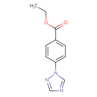Chemical structure of ethyl 4-(1H-1,2,4-triazol-1-yl)benzoate - CSSB00000031168
