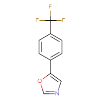 Chemical structure of 5-[4-(trifluoromethyl)phenyl]-1,3-oxazole - CSSB00010170894