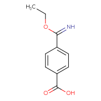 Chemical structure of 4-(ethoxymethanimidoyl)benzoic acid - CSSB00000092972