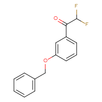 Chemical structure of 1-[3-(benzyloxy)phenyl]-2,2-difluoroethan-1-one - CSSB00010070673