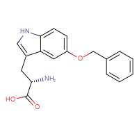Chemical structure of (2S)-2-amino-3-[5-(benzyloxy)-1H-indol-3-yl]propanoic acid - CSSB00015189796